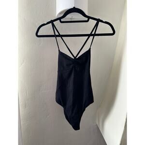 Forever 21 Knit Top Bodysuit Black S